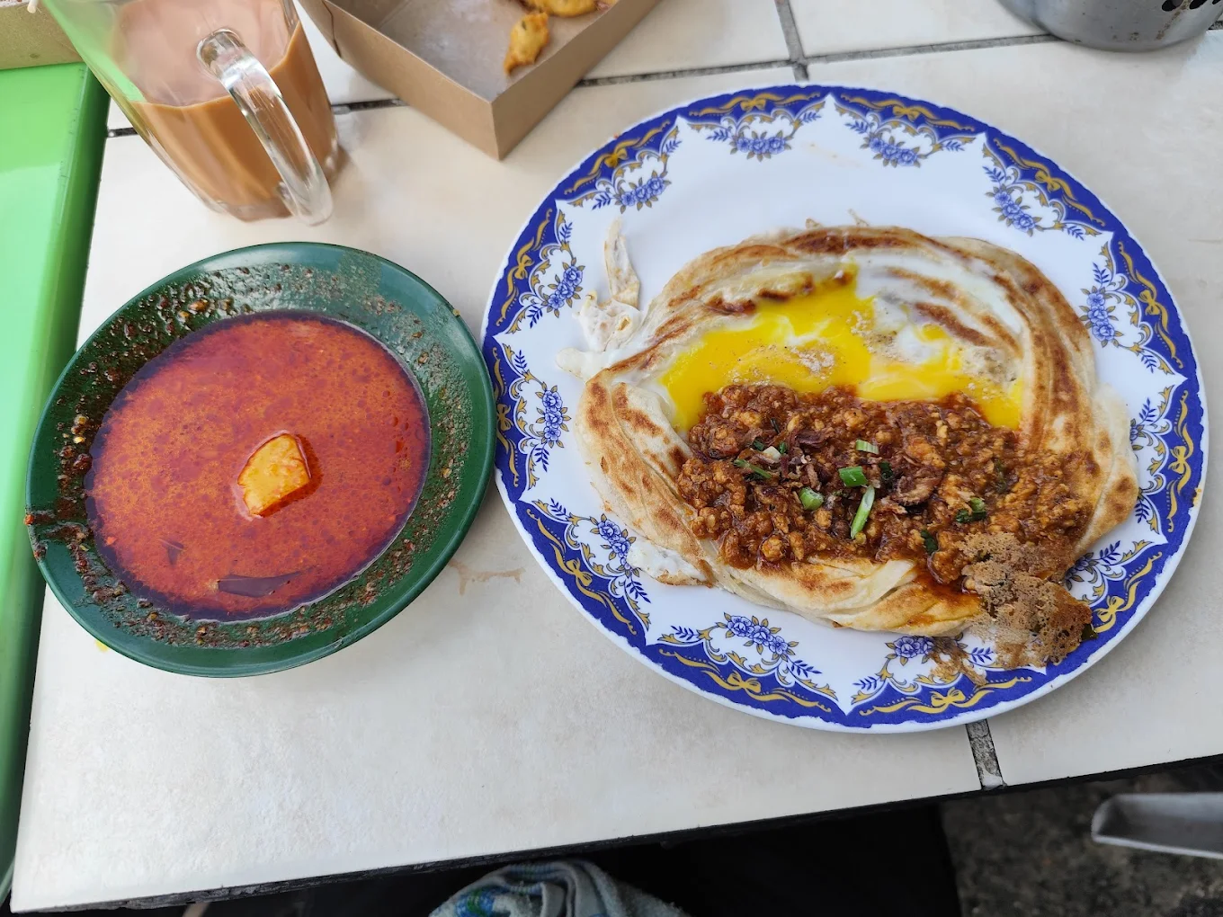 Roti Canai Kayu Arang